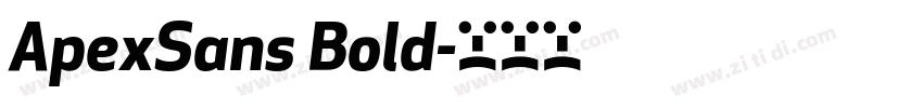 ApexSans Bold字体转换